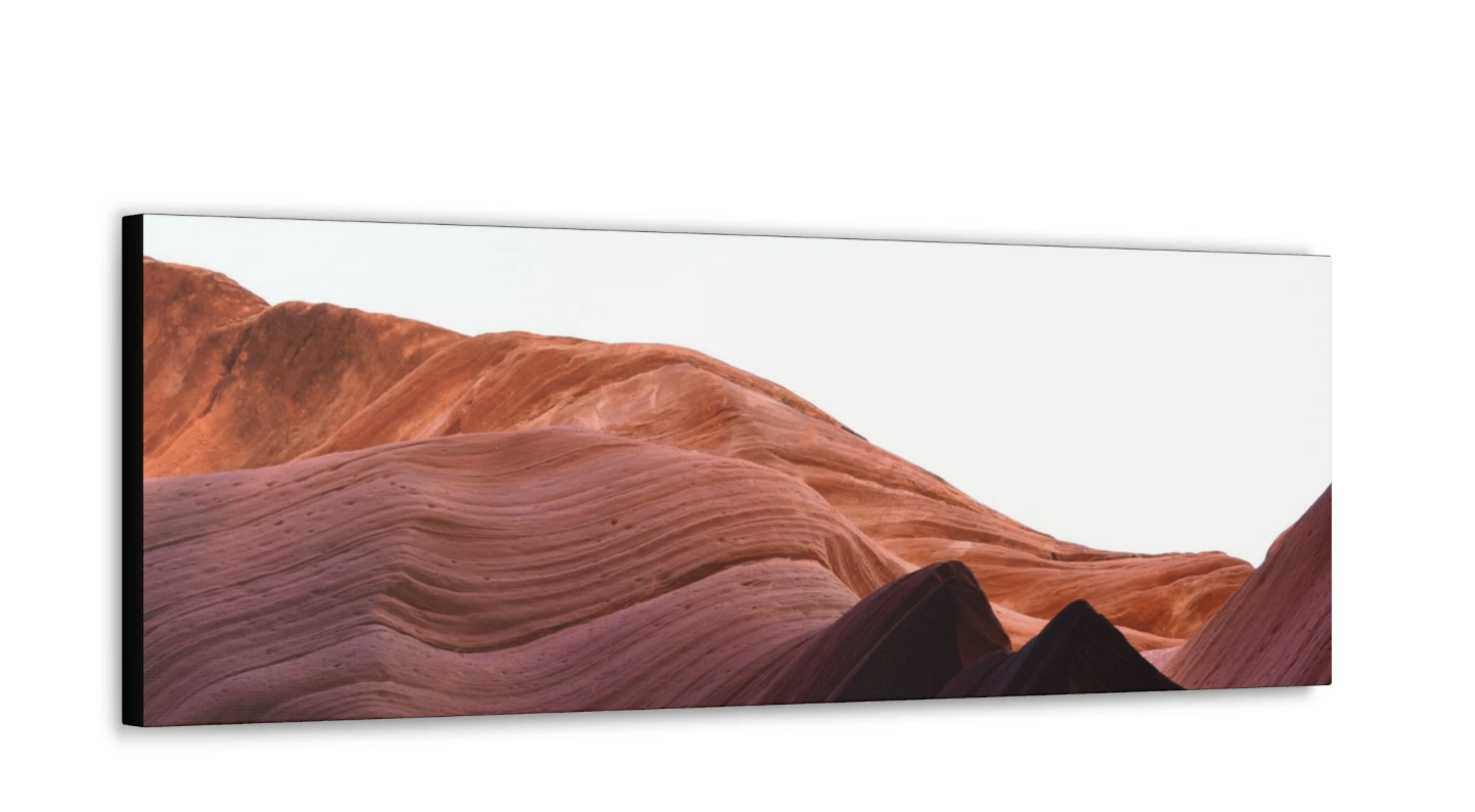 Wide format canvas print of Antelope Canyon